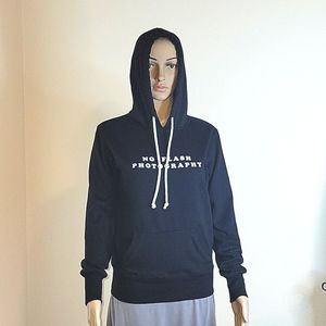 COTTON:ON Graphic Hooded Sweatshirt, XS, Black, EUC